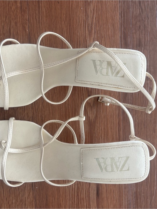 Zara Shoes - ZARA white heels
